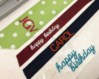 How to machine embroider ribbon - Machine Embroidery Geek