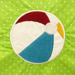 Fun Beach Ball Appliqué Design