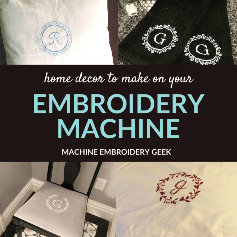How to embroider on napkins Machine Embroidery Geek