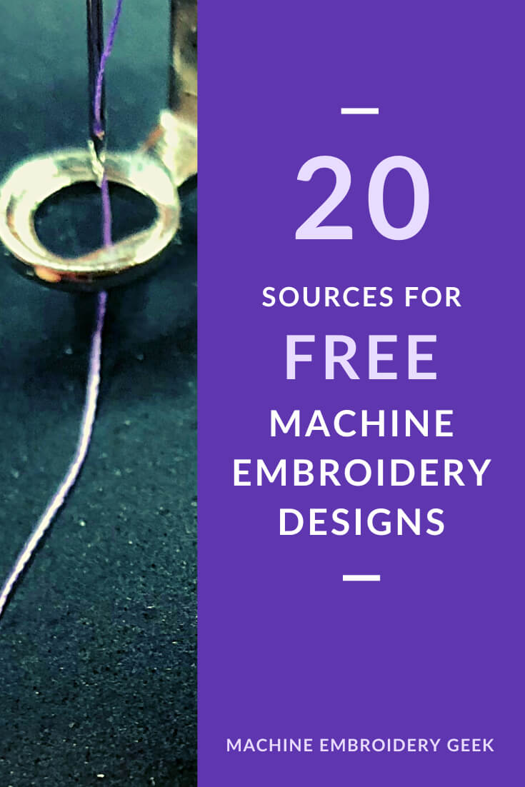 Free Machine Embroidery Designs 20 Great Online Sources