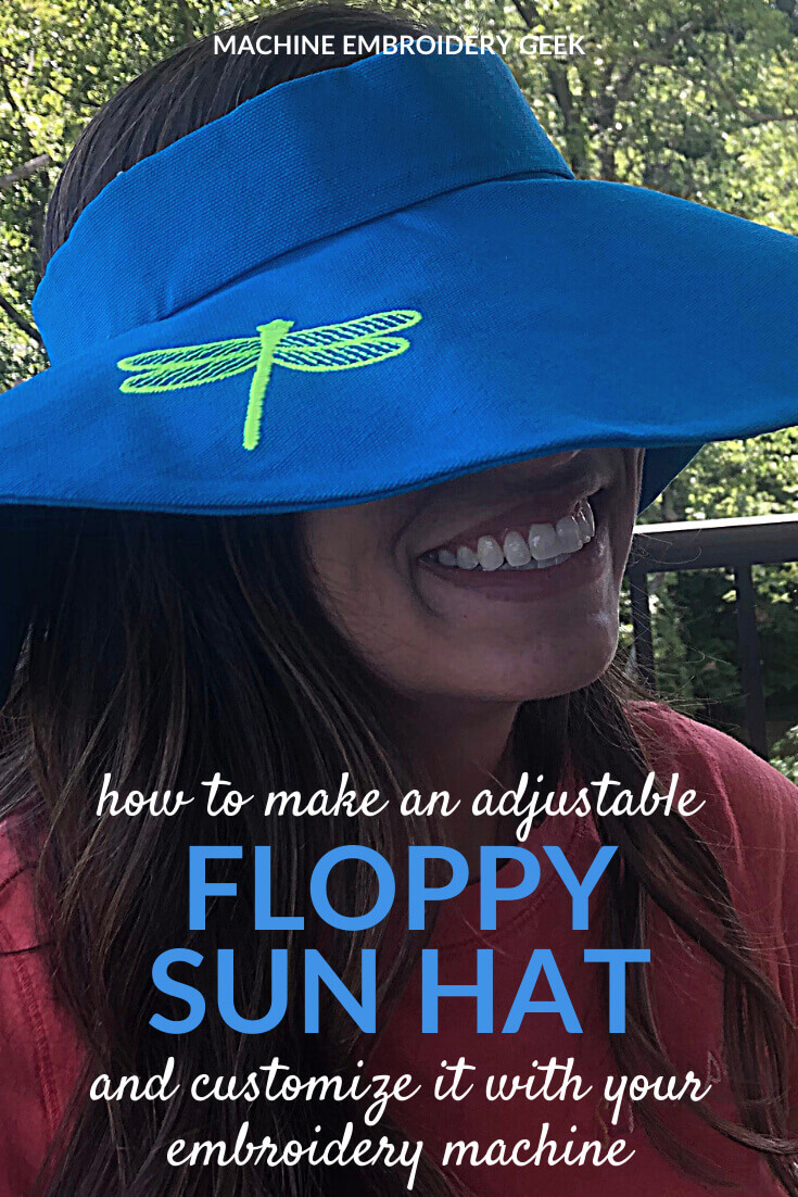 How to make a sun hat Machine Embroidery Geek