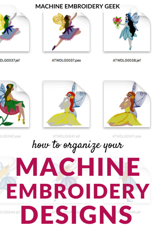 How to organize machine embroidery designs - Machine Embroidery Geek