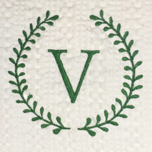 Elegant Roman Wreath Design in Every Letter – 3 Sizes