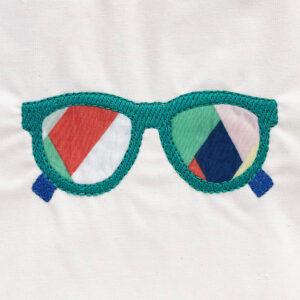 Sunglasses appliqué design