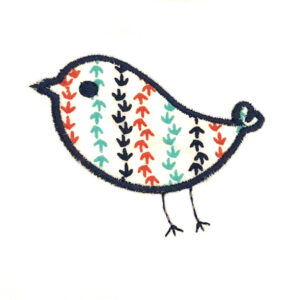 Cute, sweet baby chick appliqué design