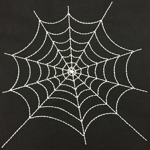 spider web embroidery design