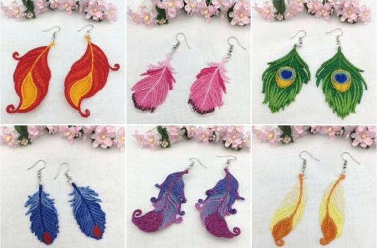 Machine embroidery jewelry designs that you will actually want to make Machine embroidery jewelry designs that you will actually want to make