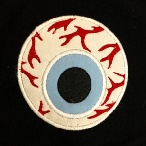 Creepy eyeball machine appliqué design