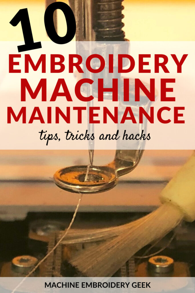 embroidery machine maintenance tips