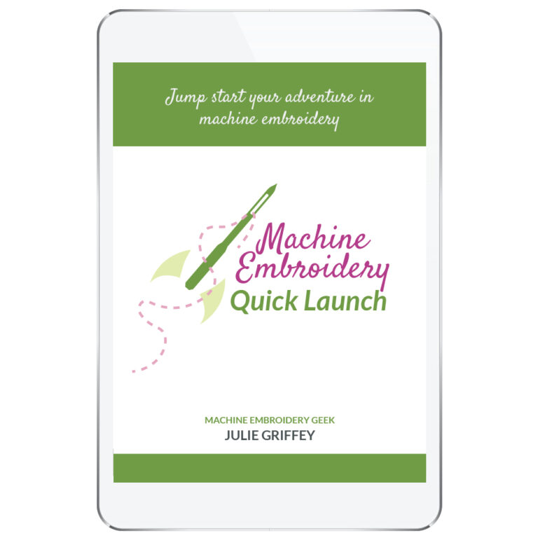 Machine Embroidery Quick Launch Ebook and Set of 20 Embroidery Designs