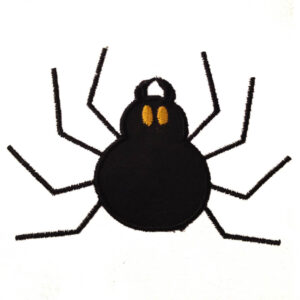 Simple and cute spider filled embroidery design and appliqué