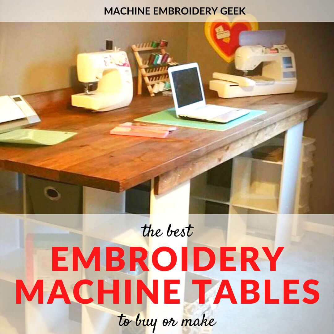 embroidery machine table