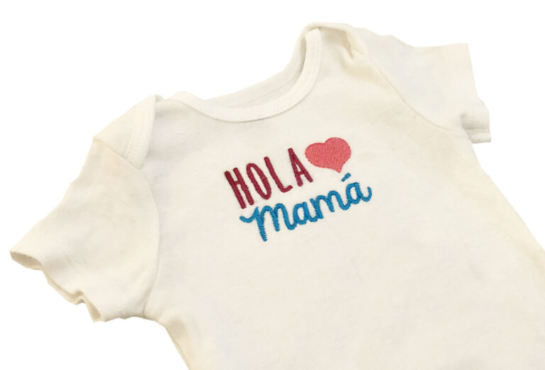 How to embroider on a onesie Machine Embroidery Geek