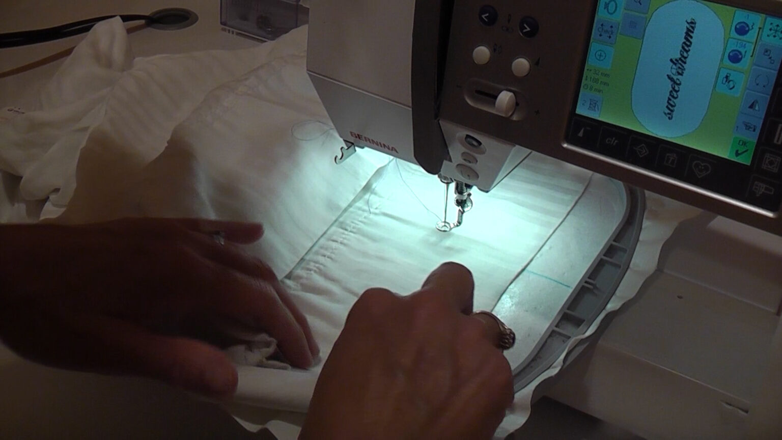 How to embroider on a pillow case Machine Embroidery Geek