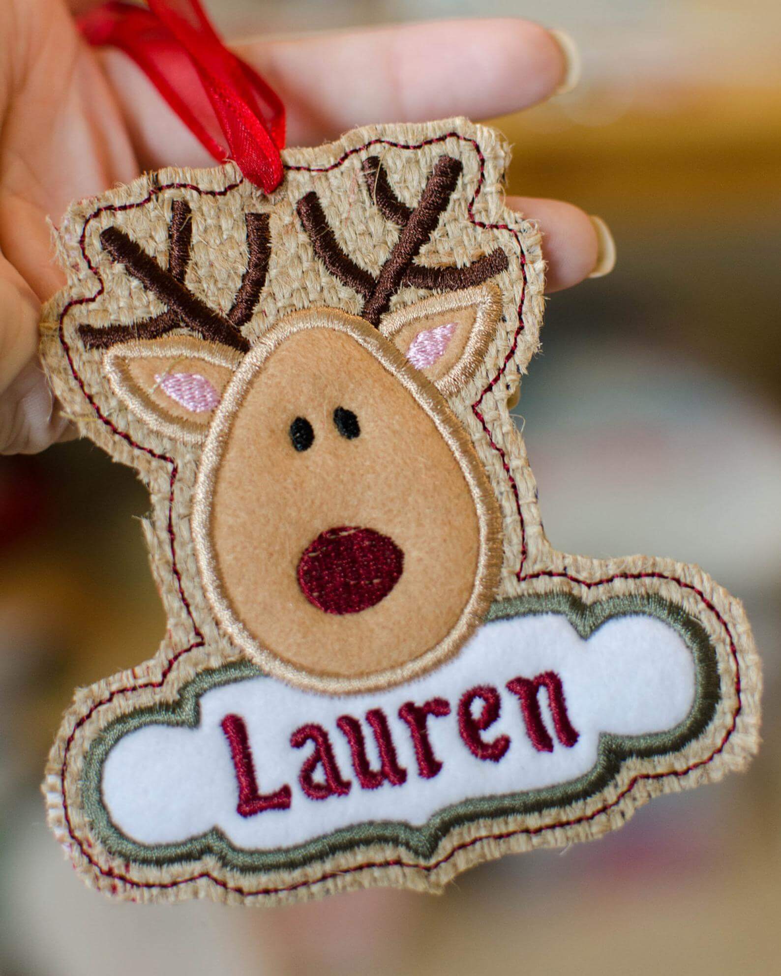 An inthehoop Christmas ornament for anyone Machine Embroidery Geek