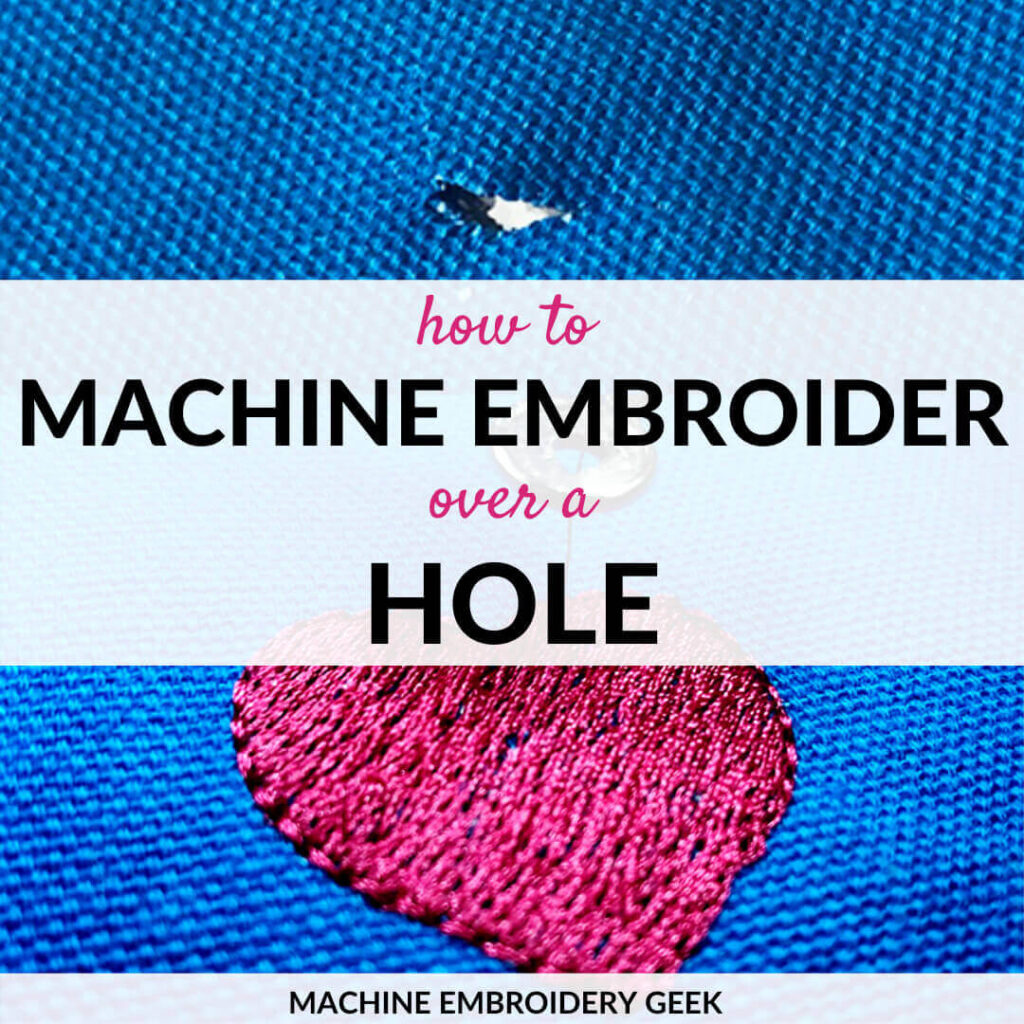 how to embroider over a hole