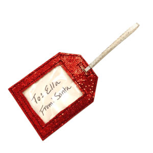 In-the-hoop reusable gift tag in 3 sizes