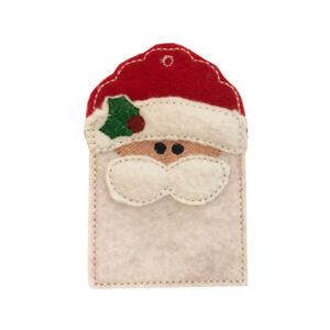 In-the-hoop Santa gift card holder