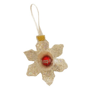 In-the-hoop snowflake ornament to fill with candy