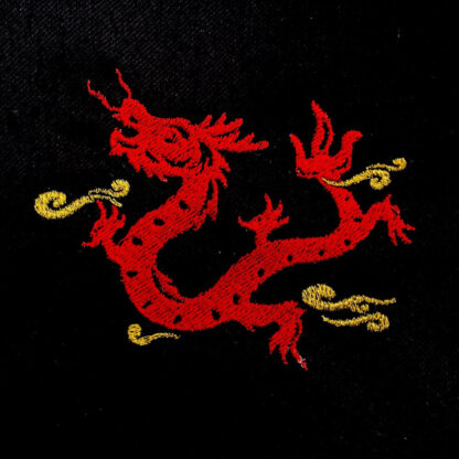 Chinese dragon machine embroidery design