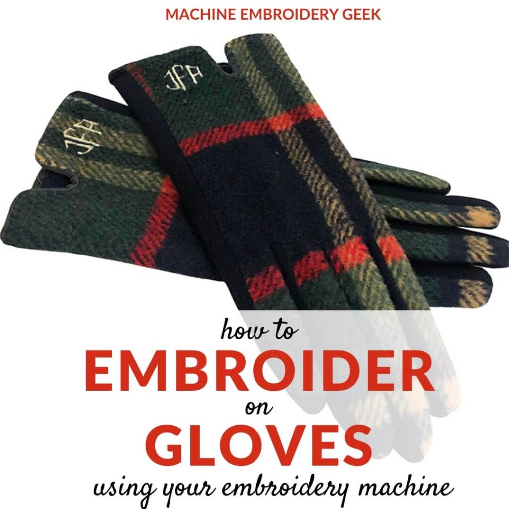 how to embroider on gloves
