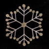 modern snowflake machine embroidery design