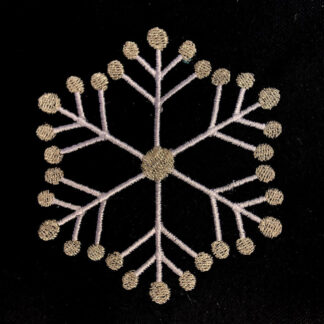 modern snowflake machine embroidery design
