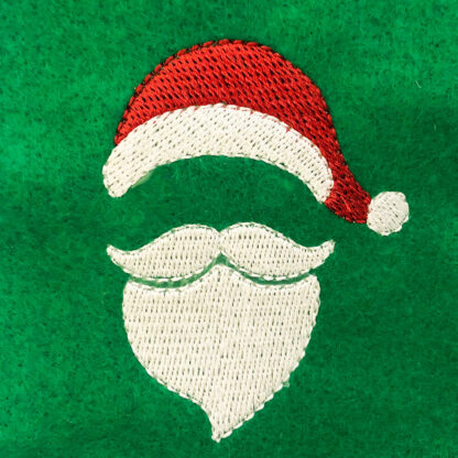 Santa face embroidery design