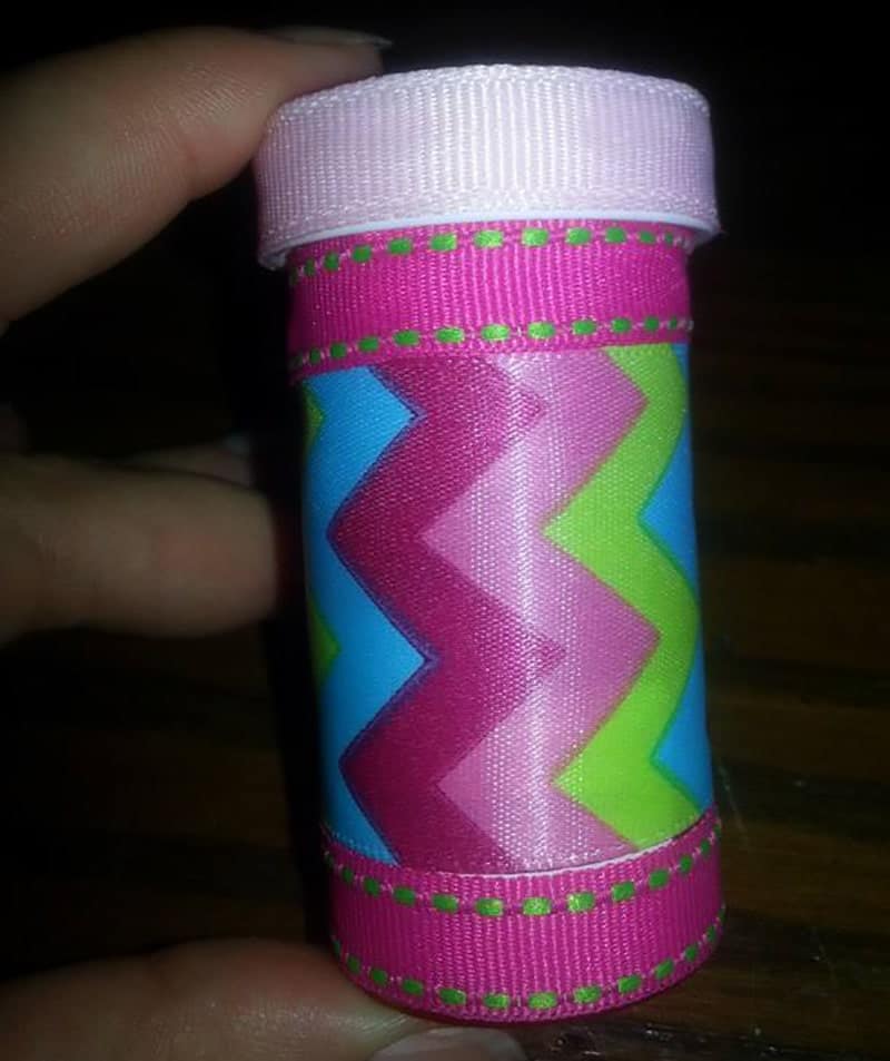 Machine embroidery hack: use a pill bottle to store broken needles