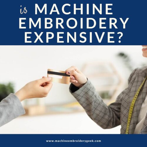 is machine embroidery expensive?