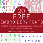 Free embroidery fonts to download 20 great sources