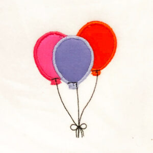 Bunch of balloons appliqué design