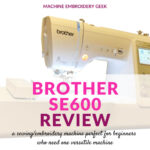 Brother SE600 Review