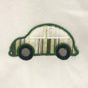 Cute little car appliqué design