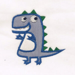 Fun and funky dinosaur appliqué
