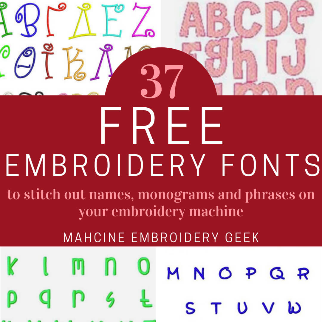 6 Sizes Instant Download School Embroidery Fonts Machine Designs Monogram Files BX Embroidery Alphabet Font