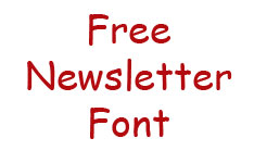 free newsletter font