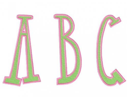 fun and funky free embroidery font