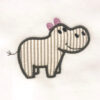 Hippo appliqué design