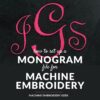 How to set up a monogram for machine embroidery