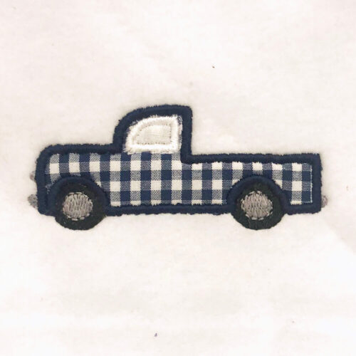 Retro truck appliqué design Machine Embroidery Geek