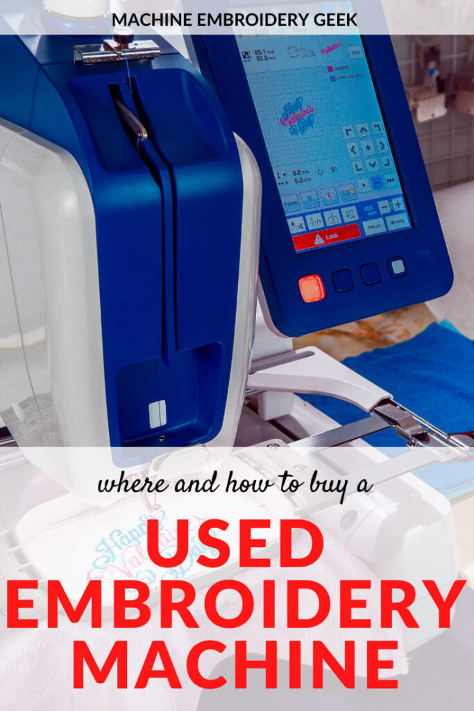 used embroidery machine