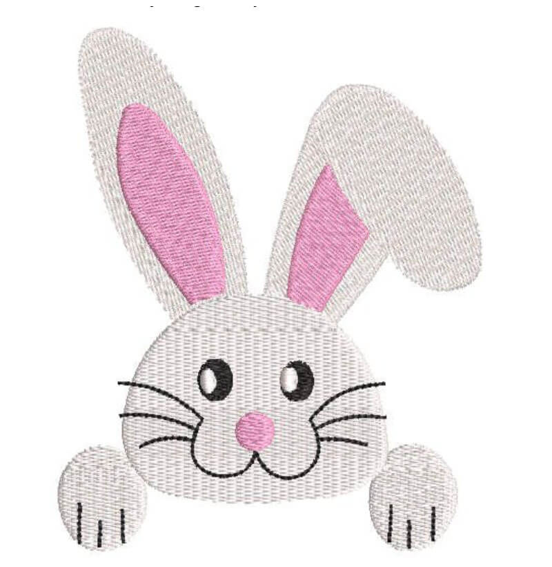 free bunny embroidery design
