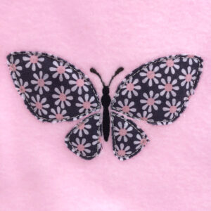 Butterfly raw edge appliqué design