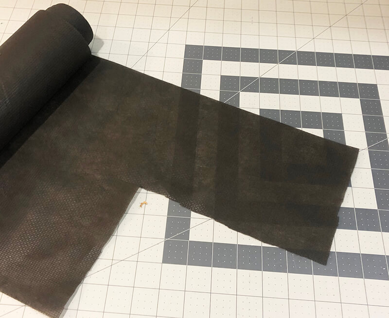 cutting fusible poly mesh