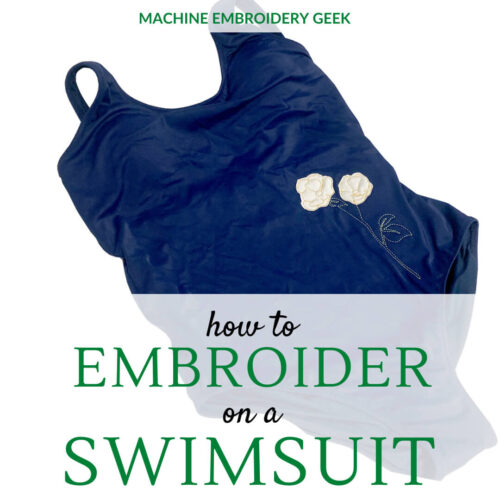 how to embroider on a swimsuit