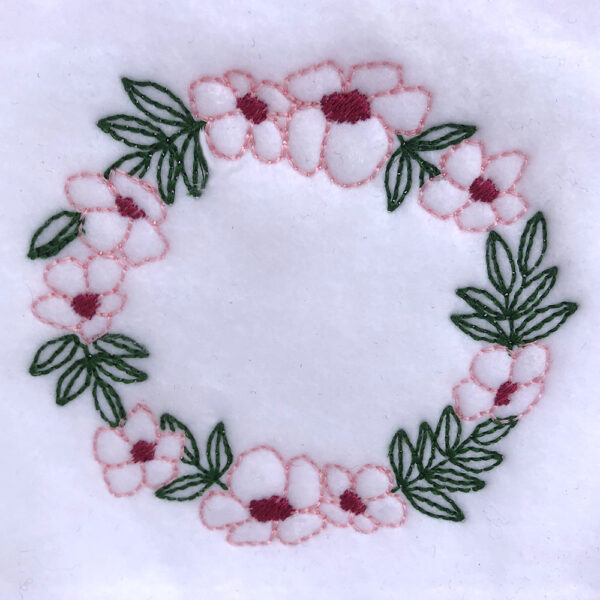 Spring floral wreath embroidery design  machine embroidery geek Spring floral wreath embroidery design  machine embroidery geek
