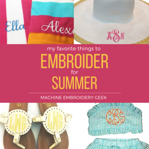 things to embroider for summer