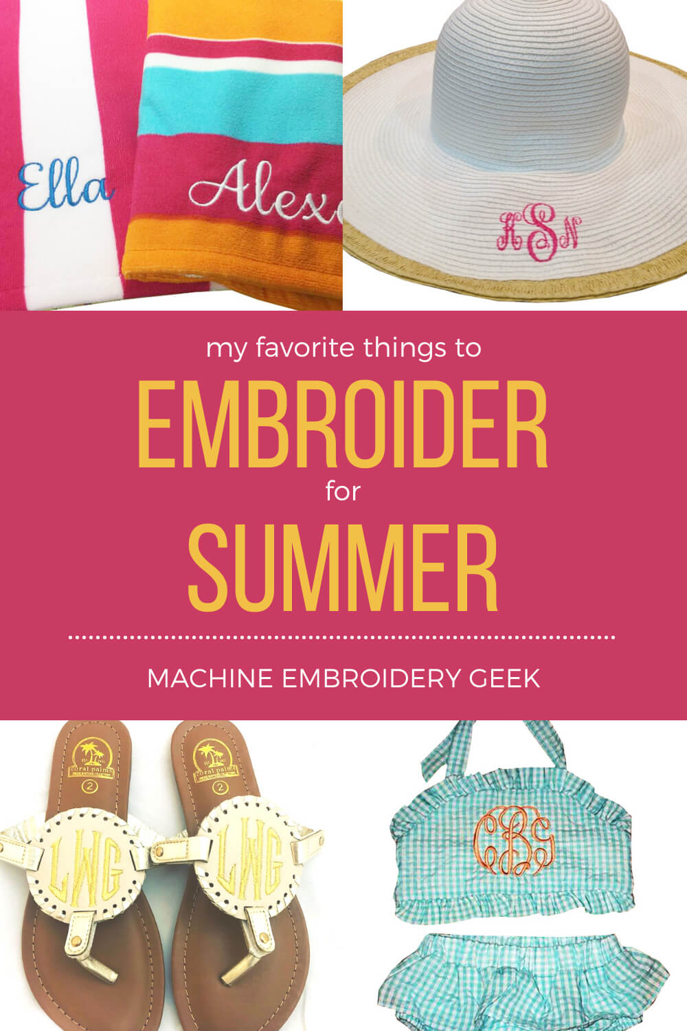 things to embroider for summer