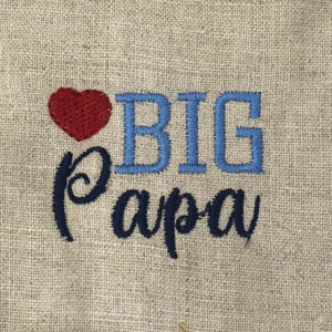 Big papa machine embroidery design